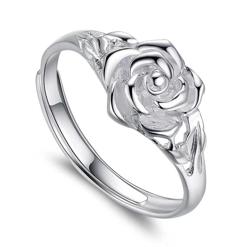 Bague rose ivoire pureté