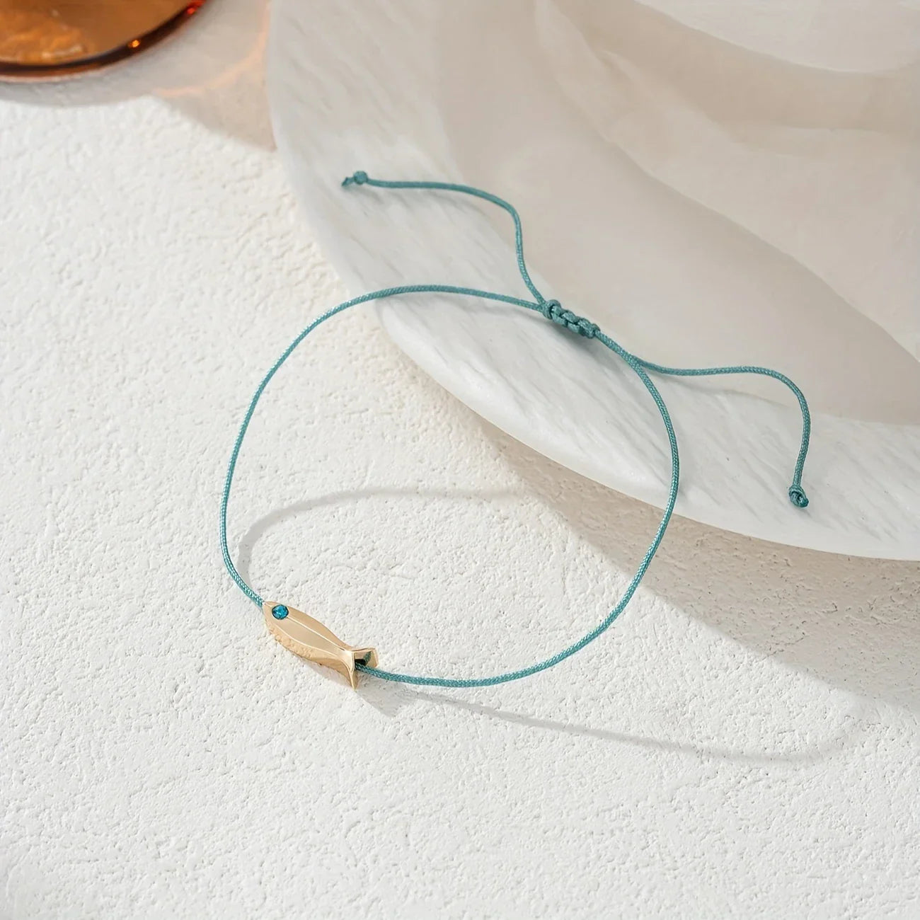 Bracelet cheville poisson rouge imperméable