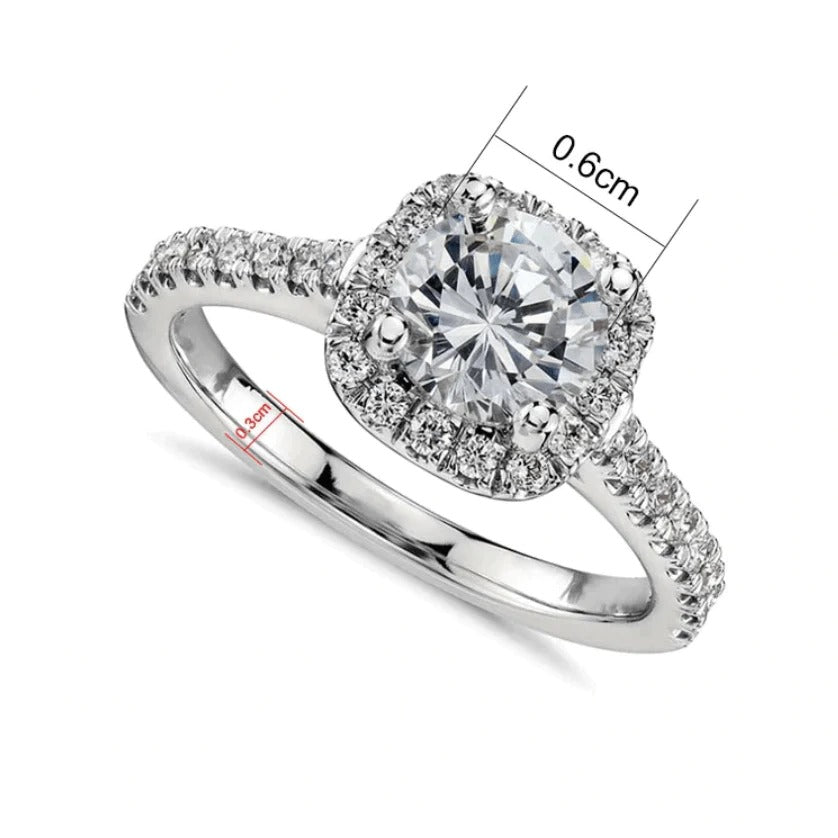 Bague bandeau scintillant Oleana