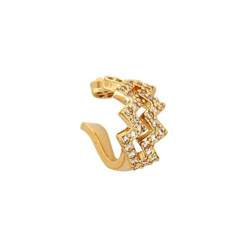 Boucles d'oreilles manchette zigzag Jessie