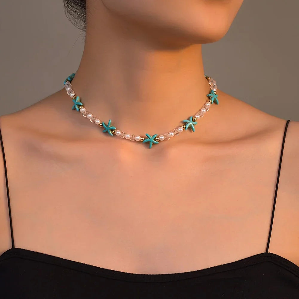 Collier étoile de mer minimaliste