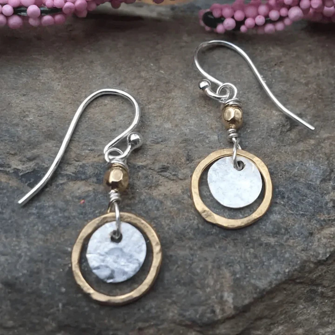 Boucles d'oreilles dorées et plaquées argent vintage