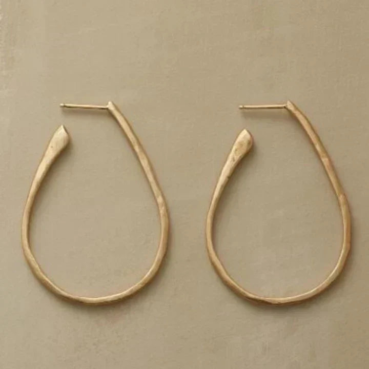 Boucles d'oreilles dorées vintage
