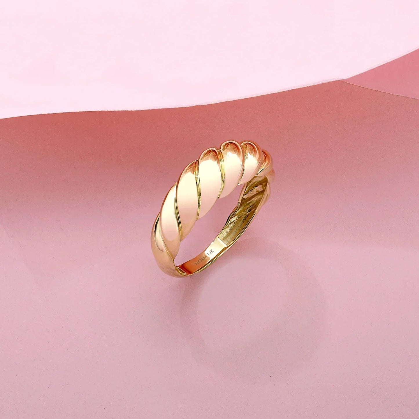 Bague croissant Dorée