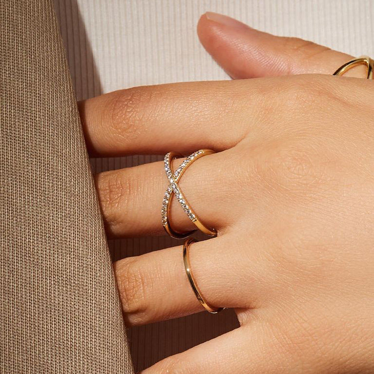Bague harmonieuse Eva dorée