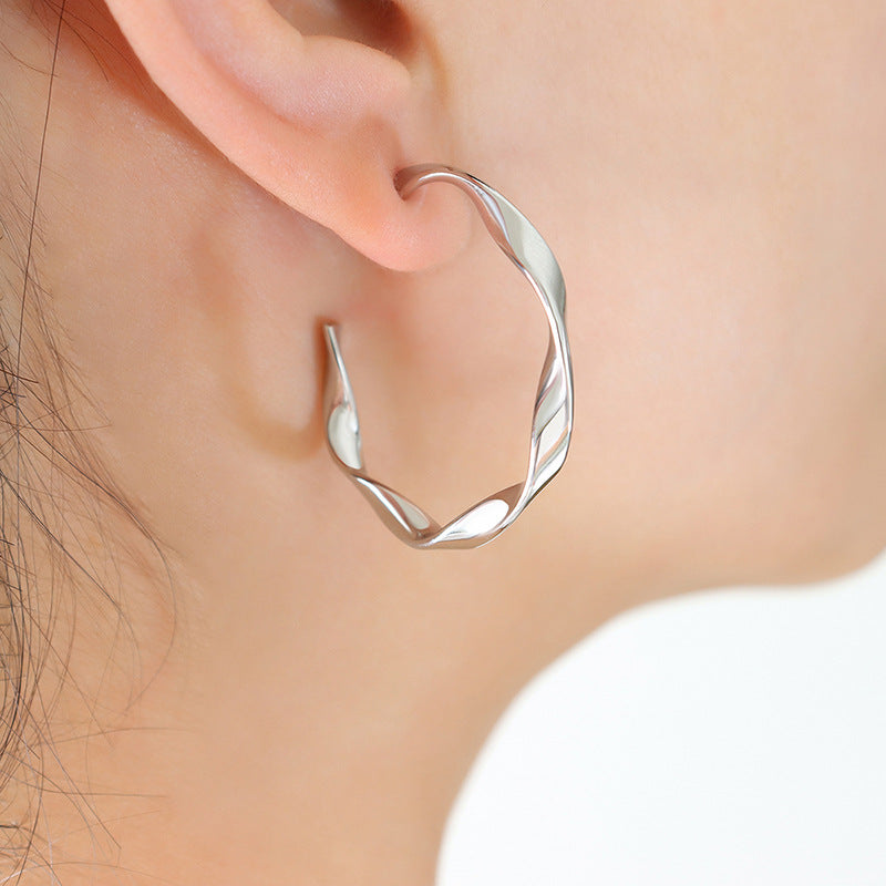 Boucles d'oreilles dorées Iris