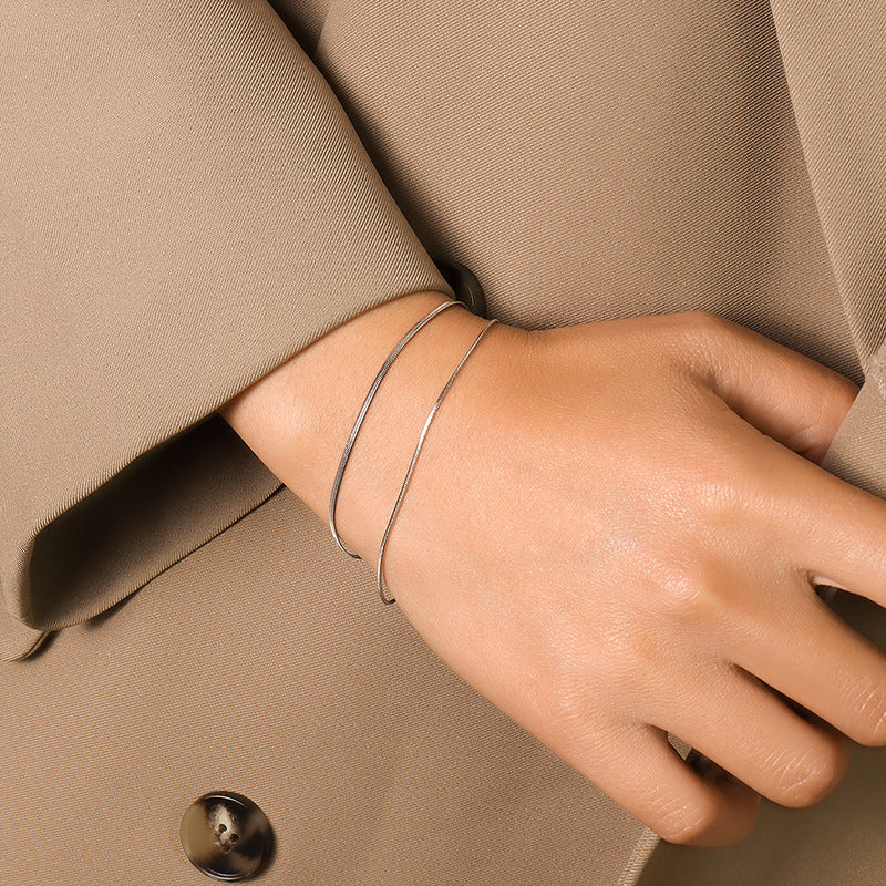 Bracelet double couche doré Classia