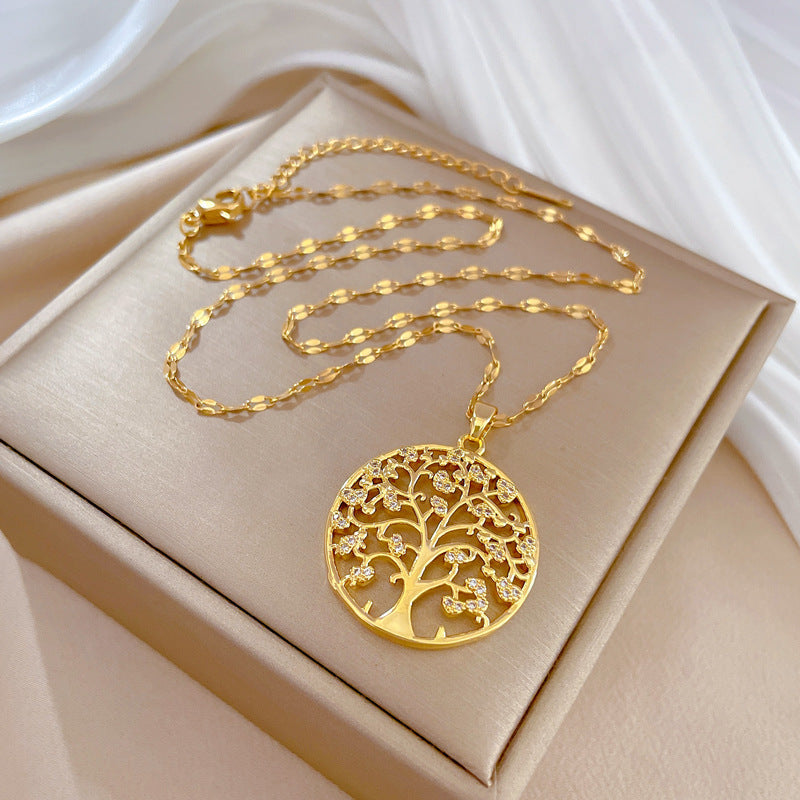Collier Arbre de Vie doré Lilia