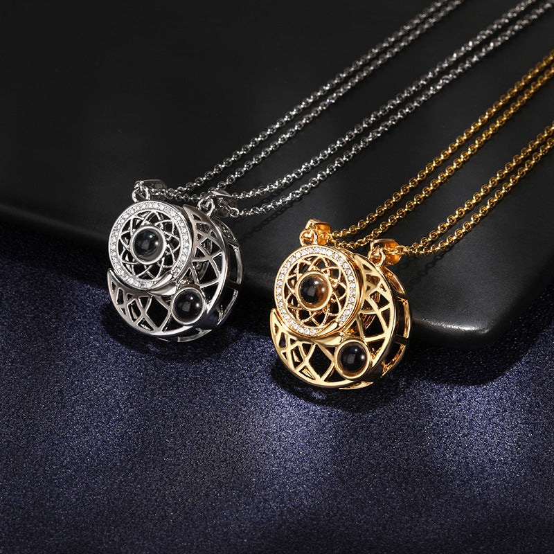 Collier Je t'aime jusqu'à la lune et au-delà