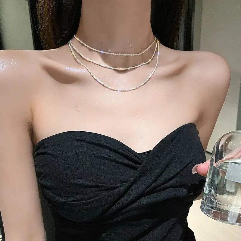 Collier de luxe en zircone cubique