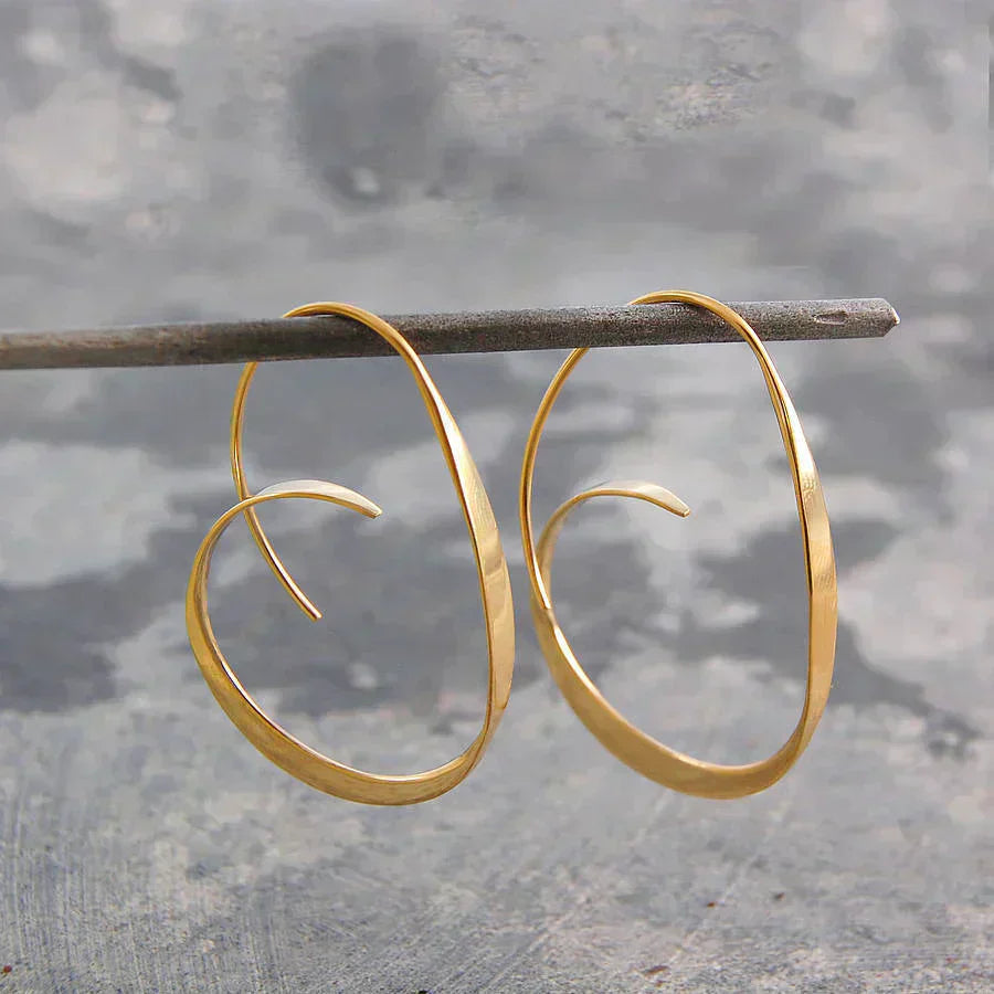 Boucles d'oreilles spirale