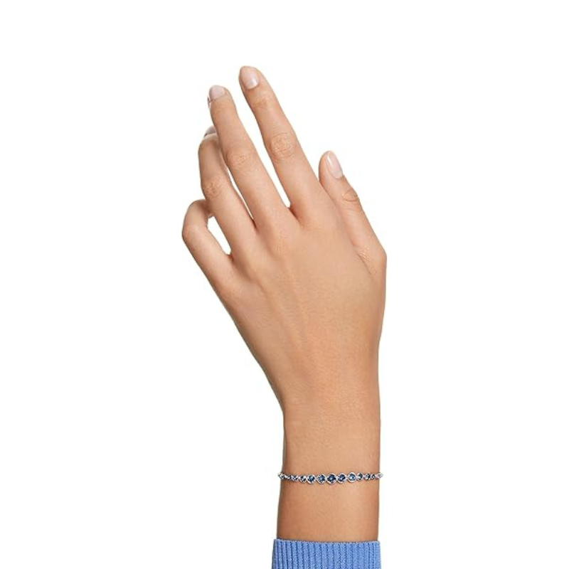 Bracelet tennis saphir taille ronde