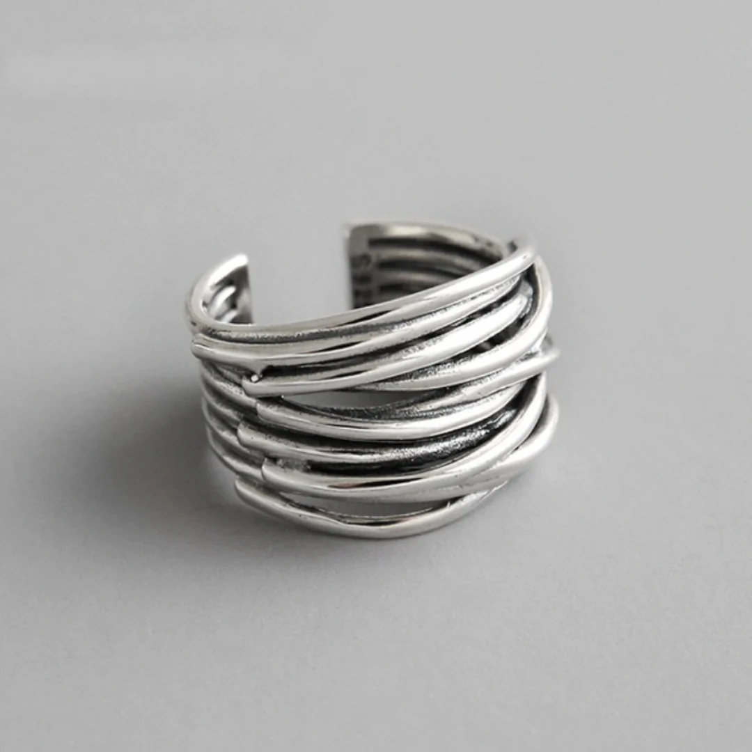 Bague double couche vintage