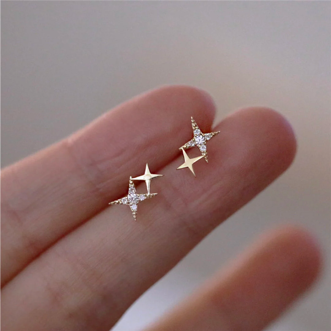Boucles d'oreilles étoile brillante