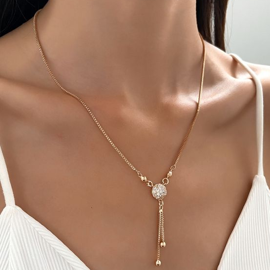 Collier pendentif doré vintage
