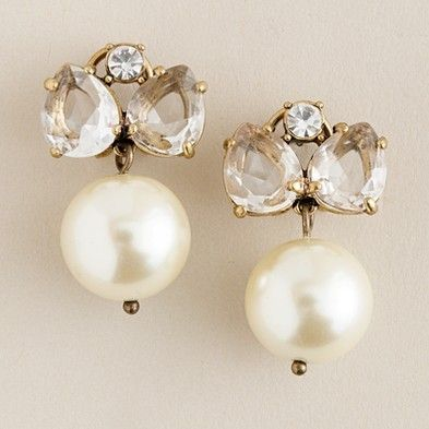 Boucles d'oreilles nœud en perle vintage
