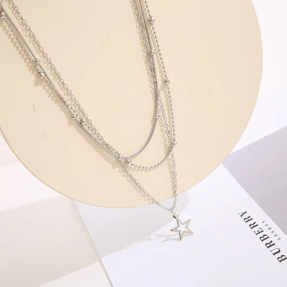 Collier étoile vintage