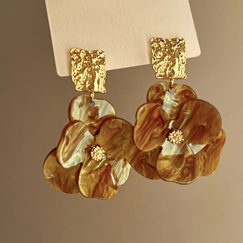 Boucles d'oreilles en fleur bohémiennes