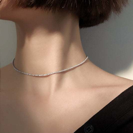 Collier de Clavicule en Argent Sterling Cia