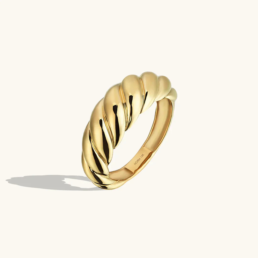 Bague croissant Dorée