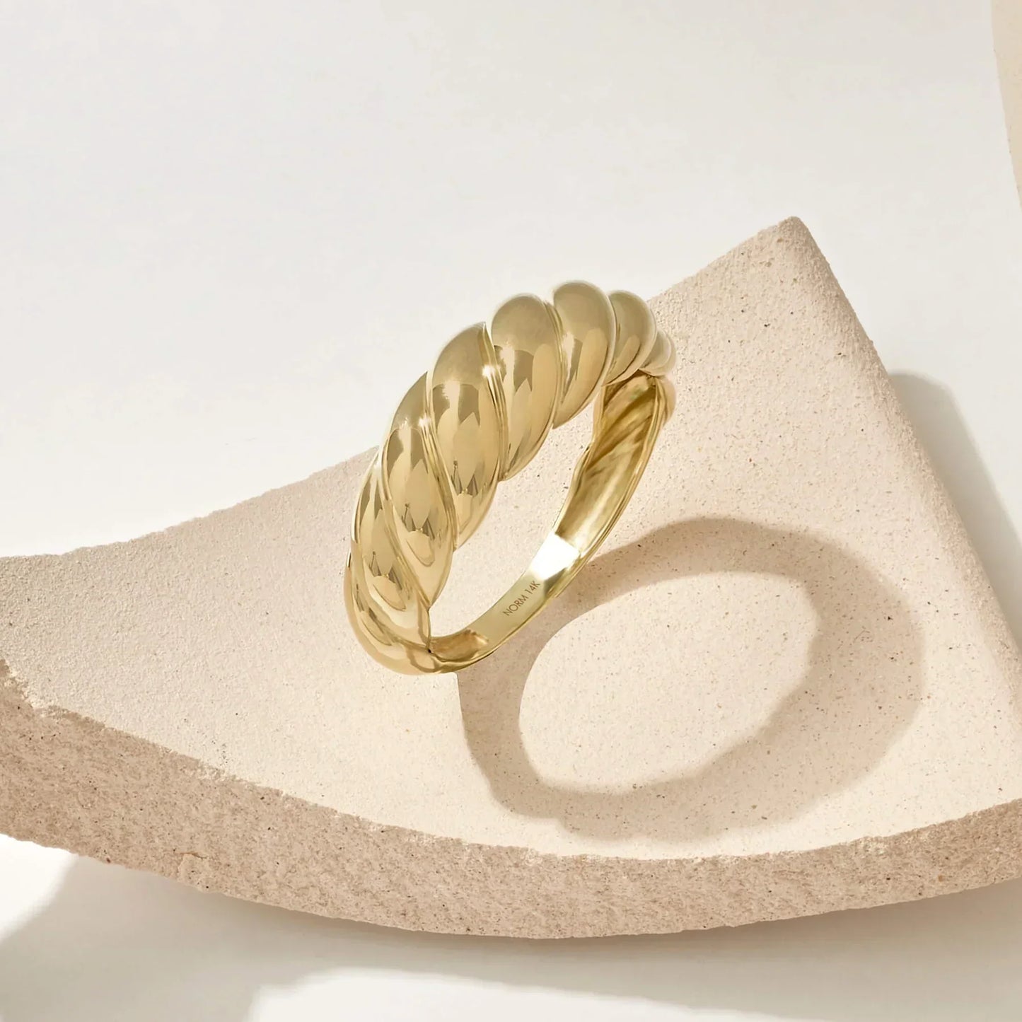 Bague croissant Dorée