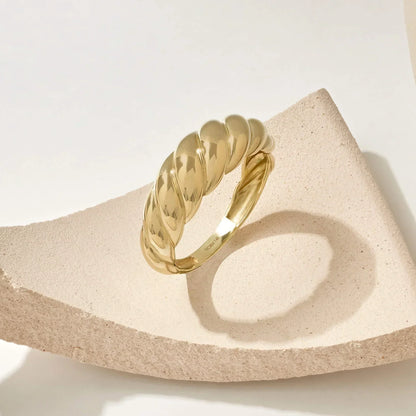 Bague croissant Dorée
