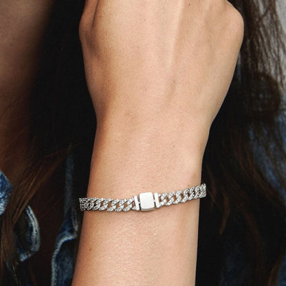 Bracelet cubain Pavé Doré