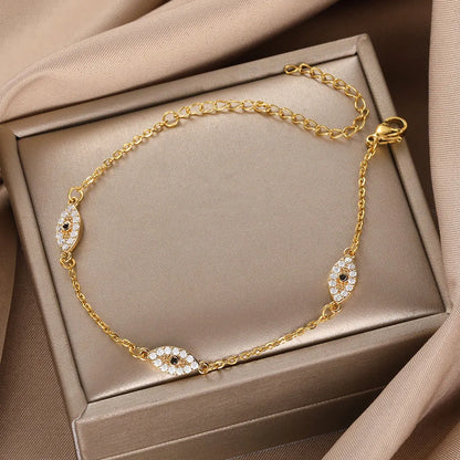 Bracelet de l'Œil Maléfique avec Diamants