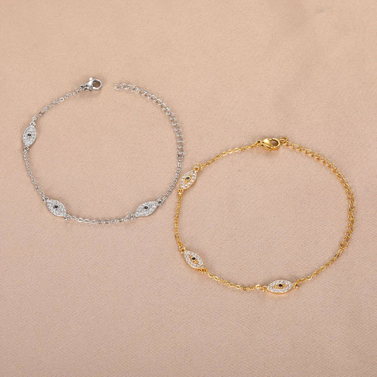Bracelet diamant œil maléfique