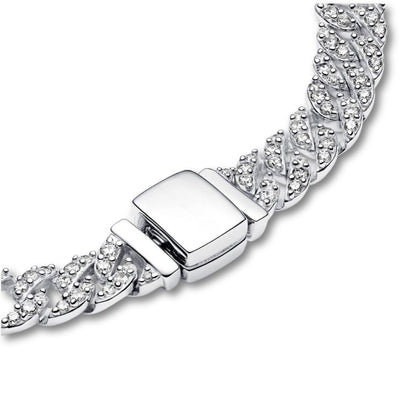 Bracelet cubain Pavé Doré