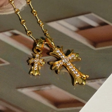 Collier de Double Croix Vivori