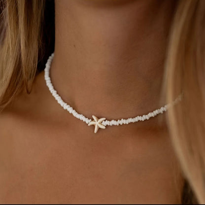 Collier Bohème avec Étoile de Mer pour l'Été