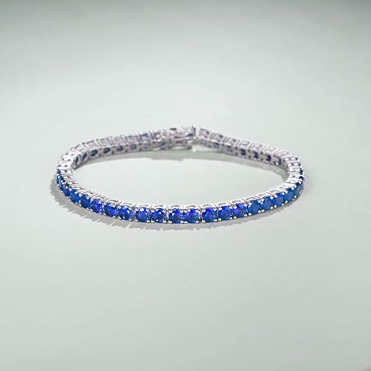 Bracelet tennis saphir