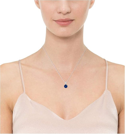 Collier saphir taille ronde