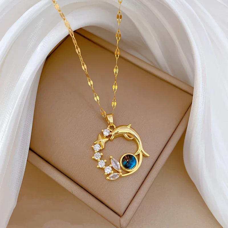 Collier Élégant avec Étoile de Dauphin