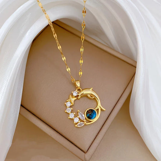 Collier Élégant avec Étoile de Dauphin