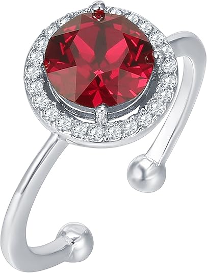 Bague promesse rubis Crimson Glow