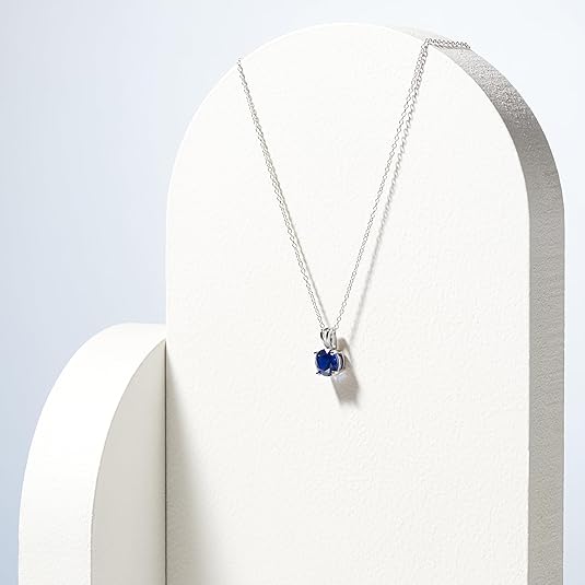 Collier saphir taille ronde