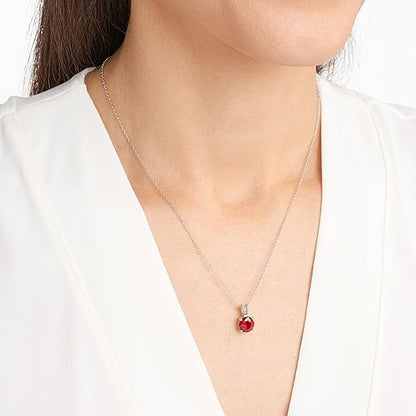 Collier rubis taille ronde