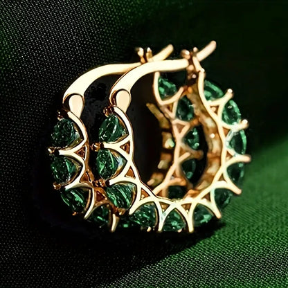 Boucles d'oreilles chandeliers Elena Marlowe Dorées