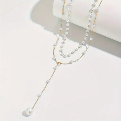 Collier Élégant Vintage de Perles d'Eau Douce