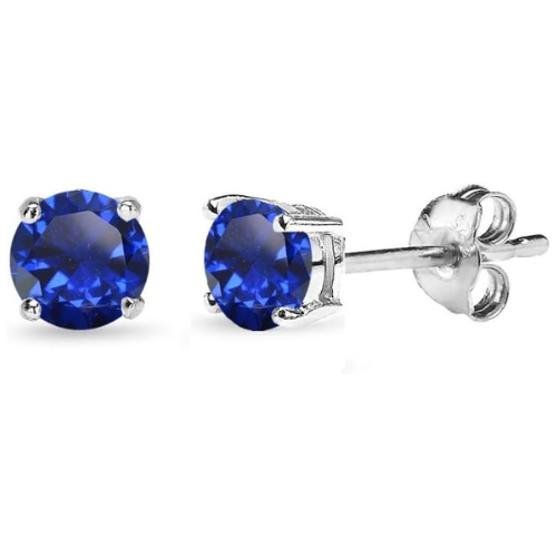 Boucles d'oreilles saphir classiques
