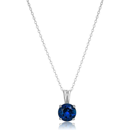 Collier saphir taille ronde