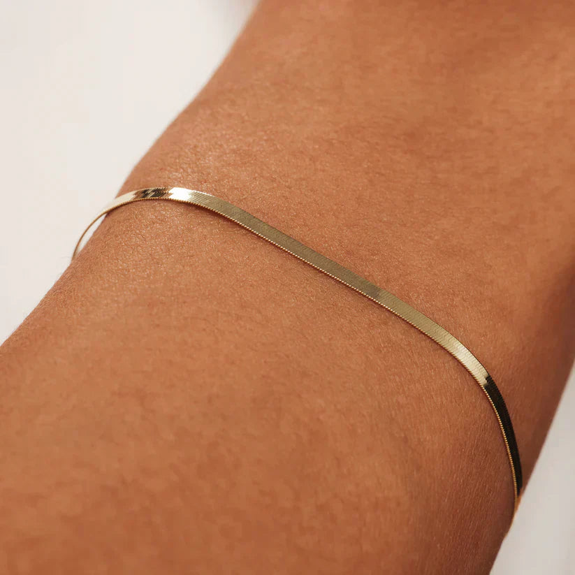 Bracelet Soleil Serpent Doré