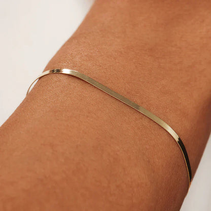 Bracelet Soleil Serpent Doré