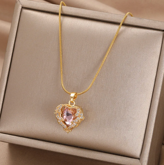 Bracelet Plaqué Or de 18 Carats avec Cœurs Multiples