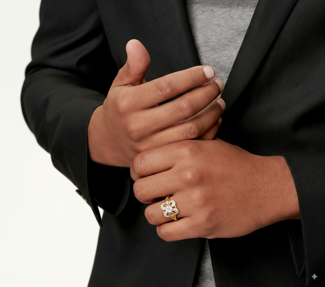 Bague Vintage en Or avec Zircon