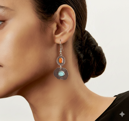 Boucles d'oreilles Vintage Natura en Argent