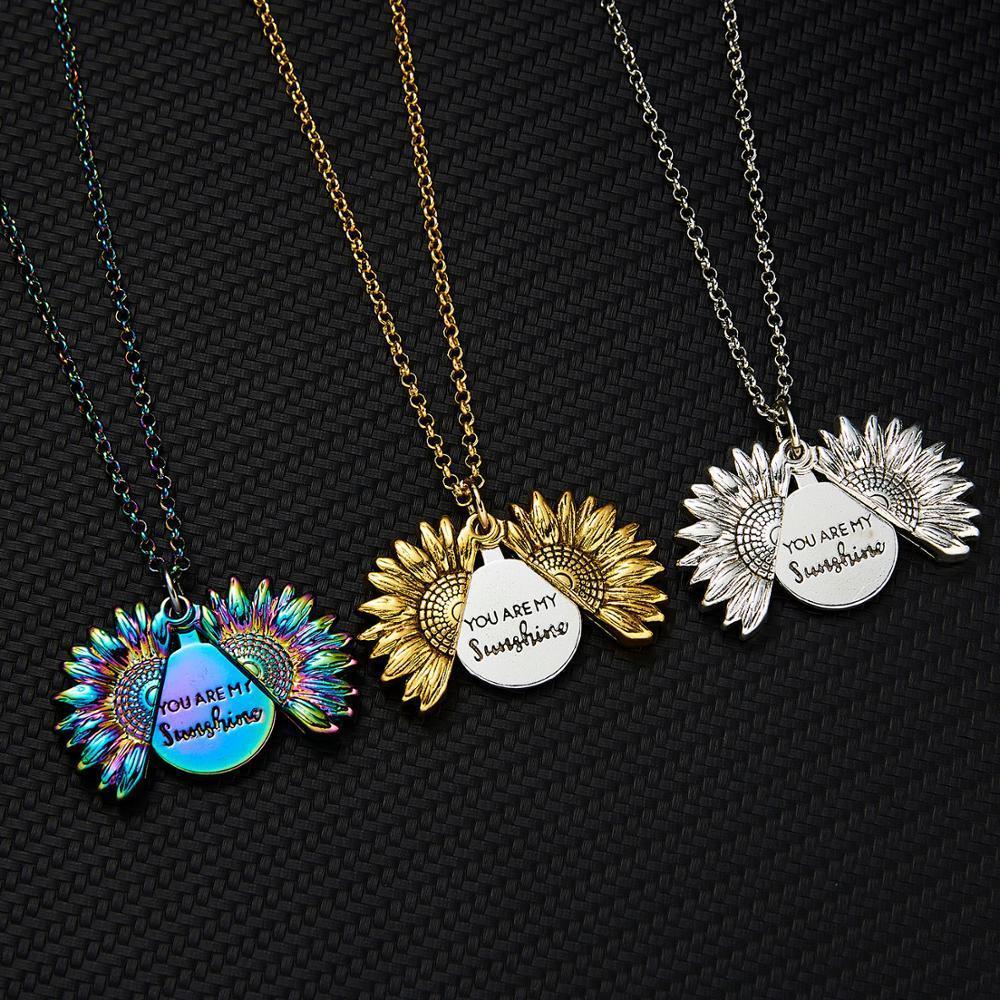 Pendentif tournesol plaqué argent