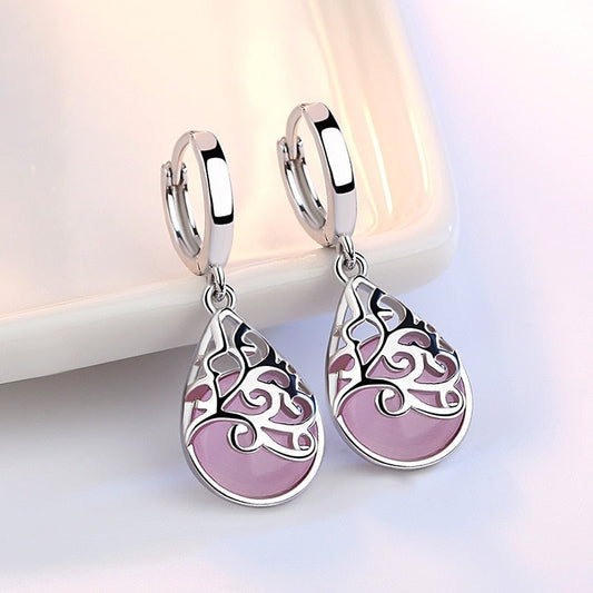 Boucles d'Oreilles Arbre de la Vie en Argent Sterling 925